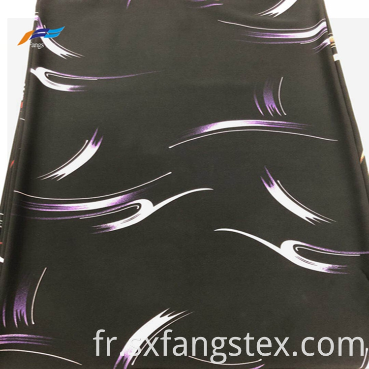 210GSM Wool Peach Spandex Polyester Printed Abaya Fabric